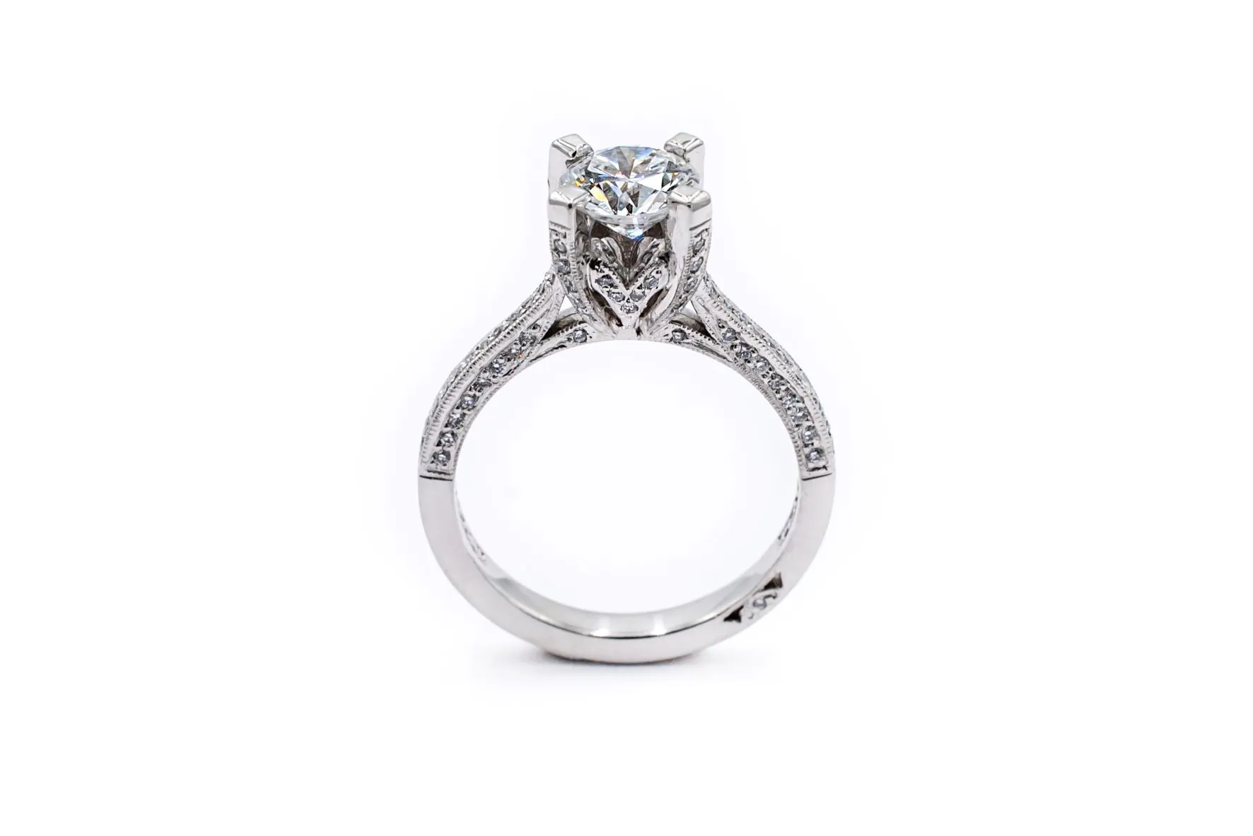 1.37 ctw Platinum Diamond Engagement Ring