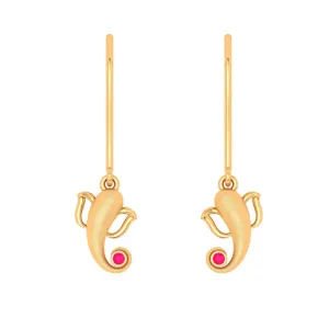 14k Festive Special Gold Earring Design For  Women