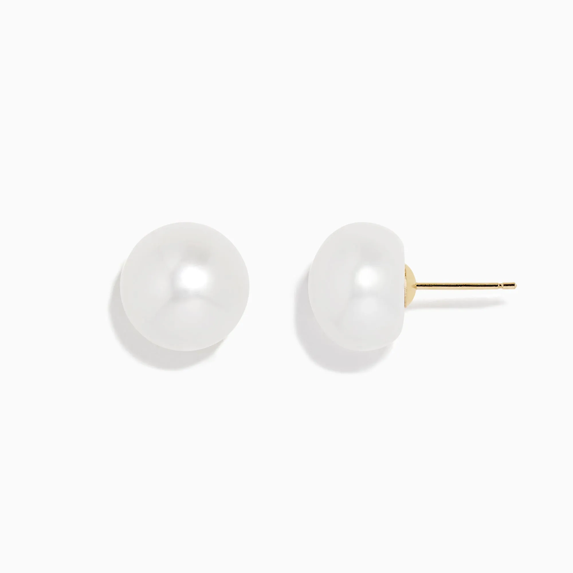 14K Yellow Gold Cultured Fresh Water Pearl Stud Earrings