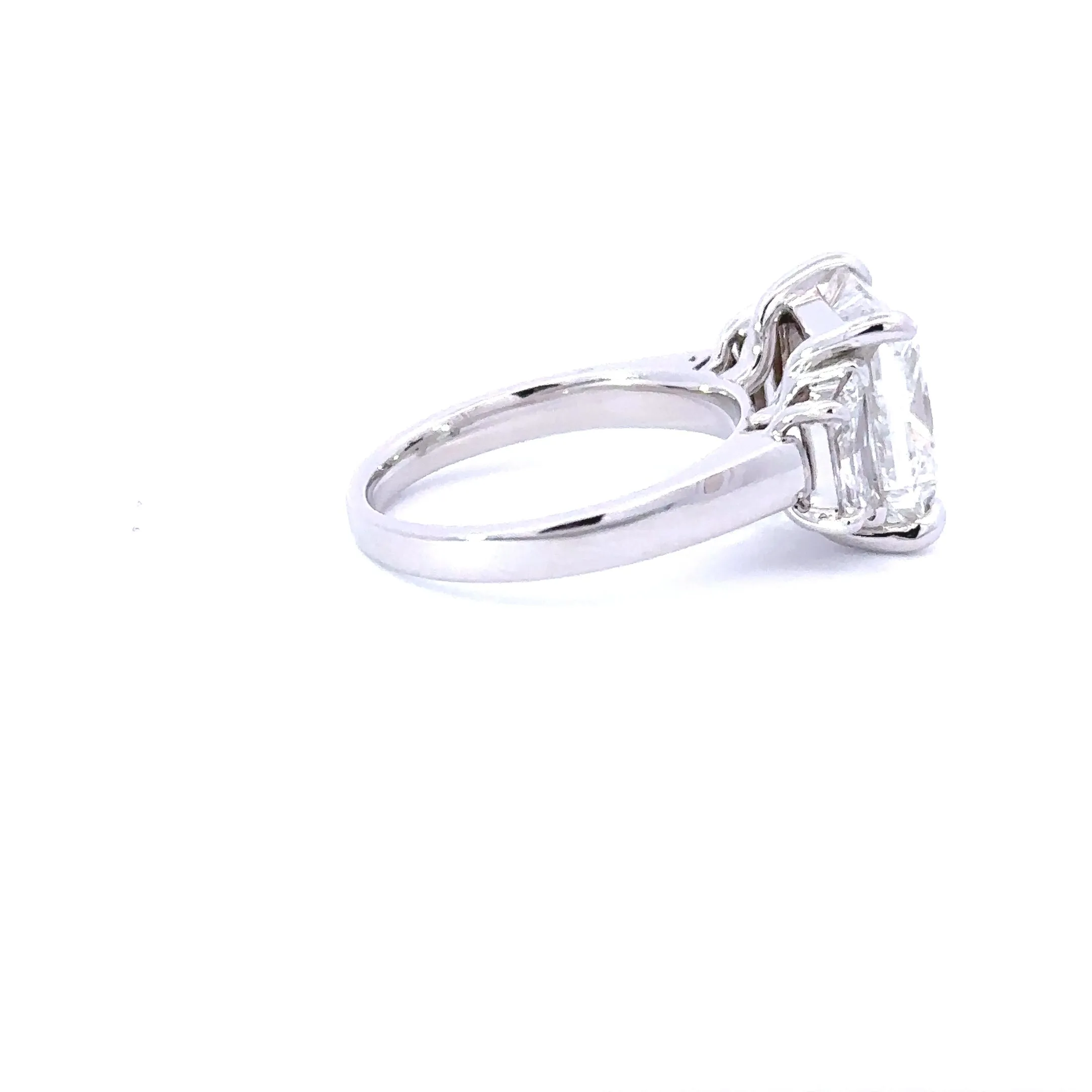 6.30 Princess Lab Diamond 3-Stone Engagement Ring