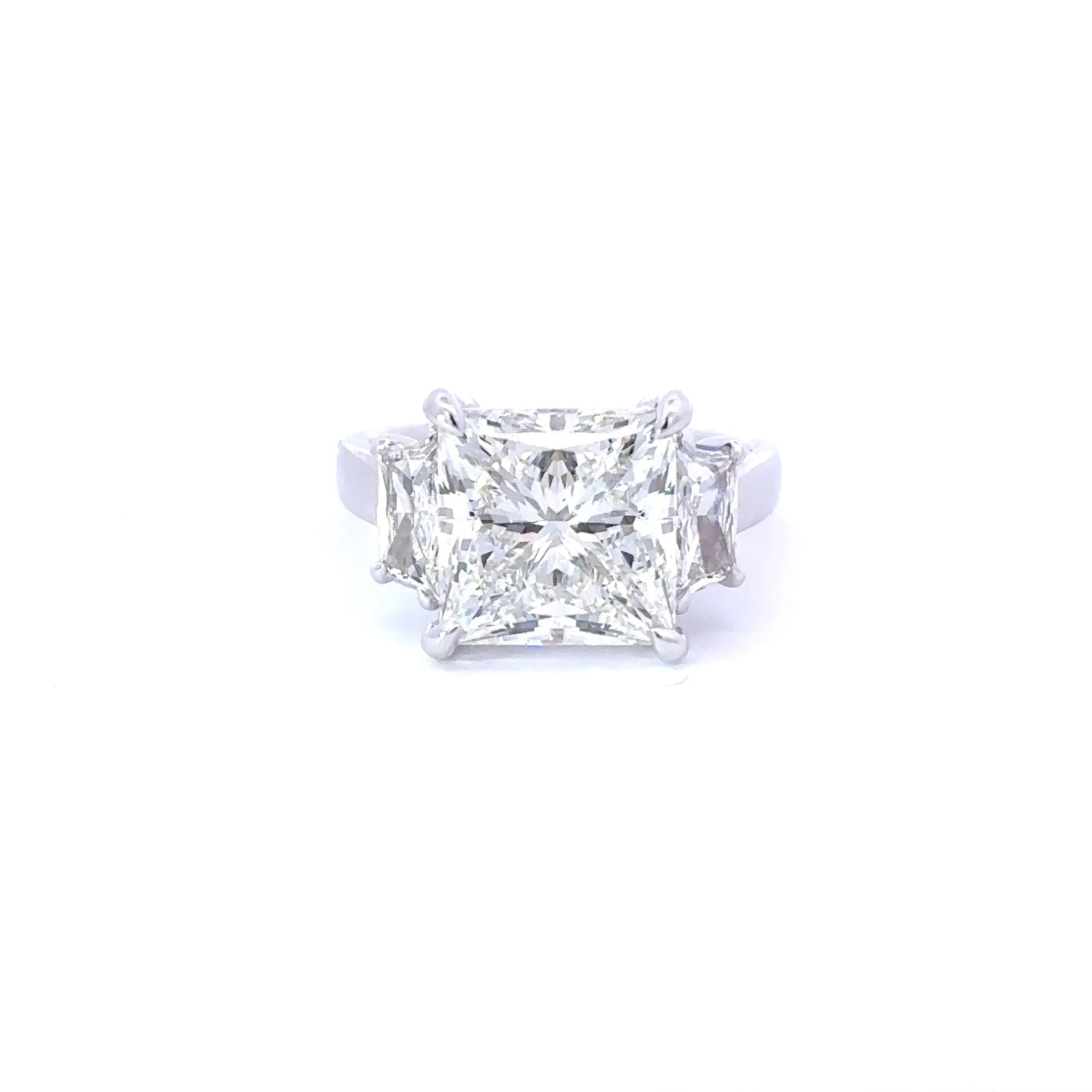 6.30 Princess Lab Diamond 3-Stone Engagement Ring