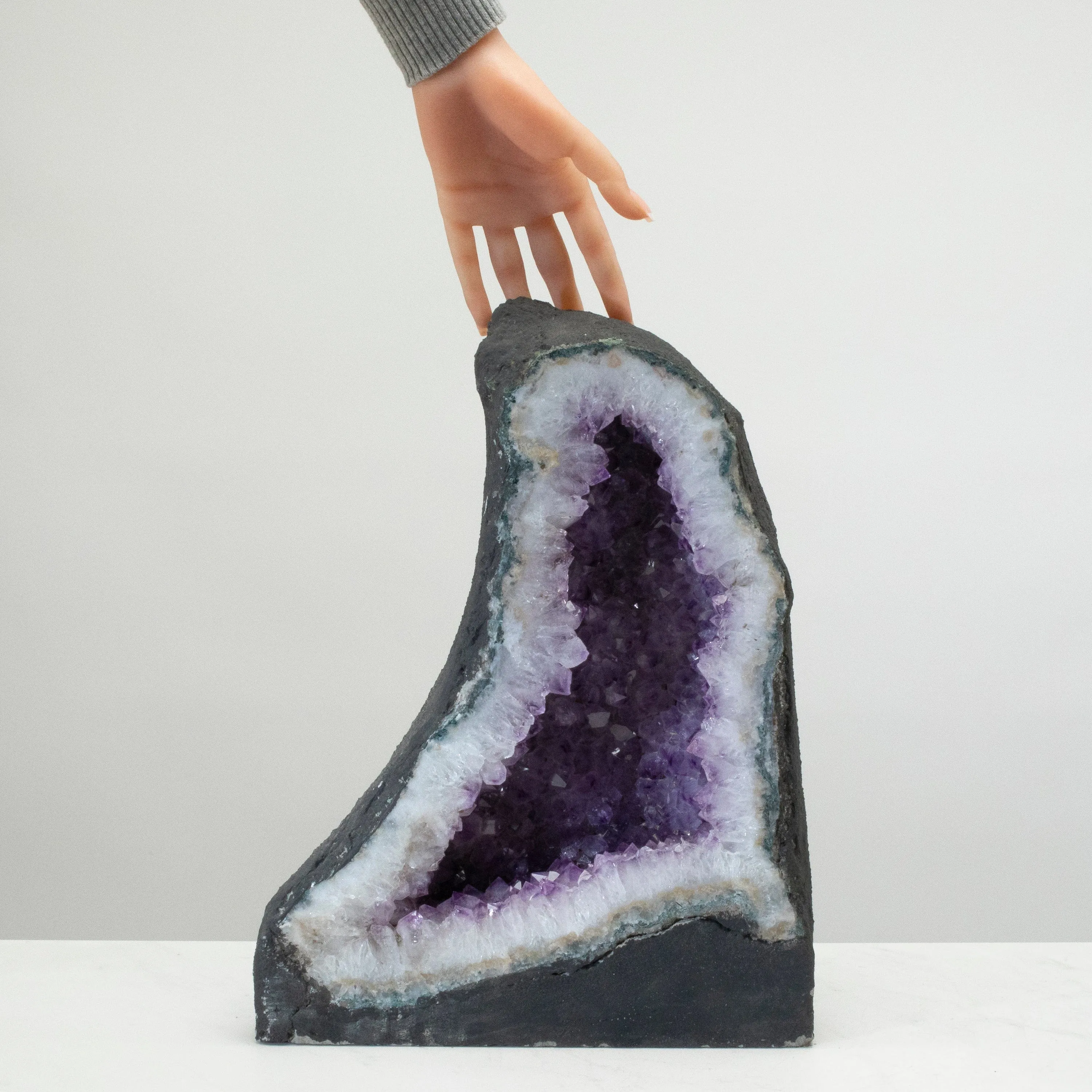 Amethyst Geode Cathedral from Brazil - 15.5" / 34.1 lbs