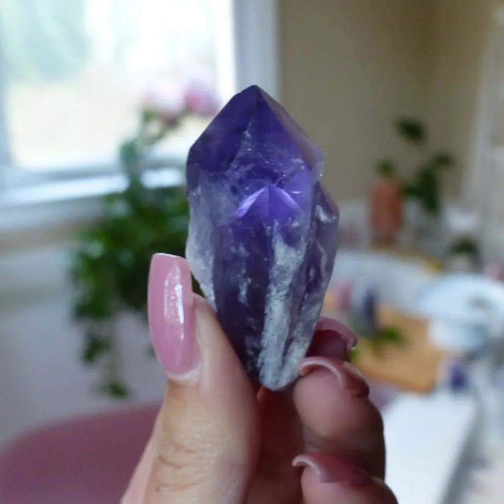 Amethyst Point, Amethyst Elestial Point from Brazil (#2)