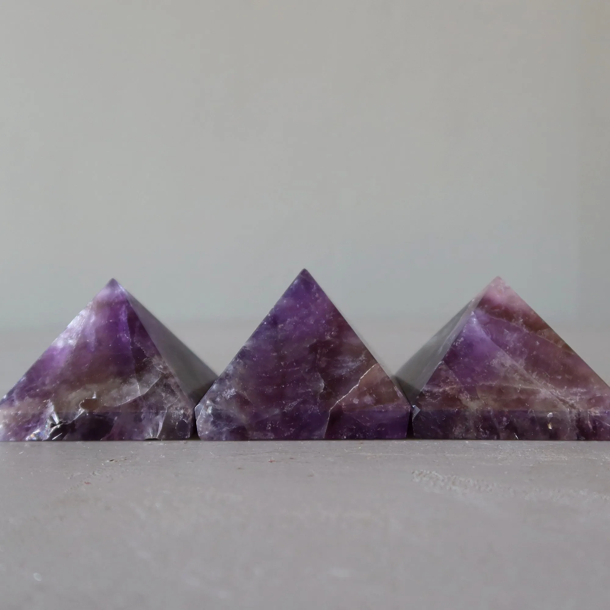 Amethyst Pyramid Spiritual Antenna Stone