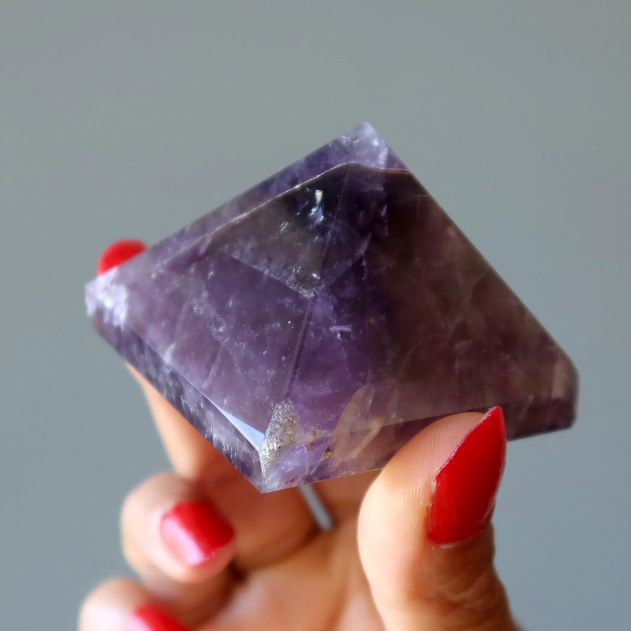 Amethyst Pyramid Spiritual Antenna Stone