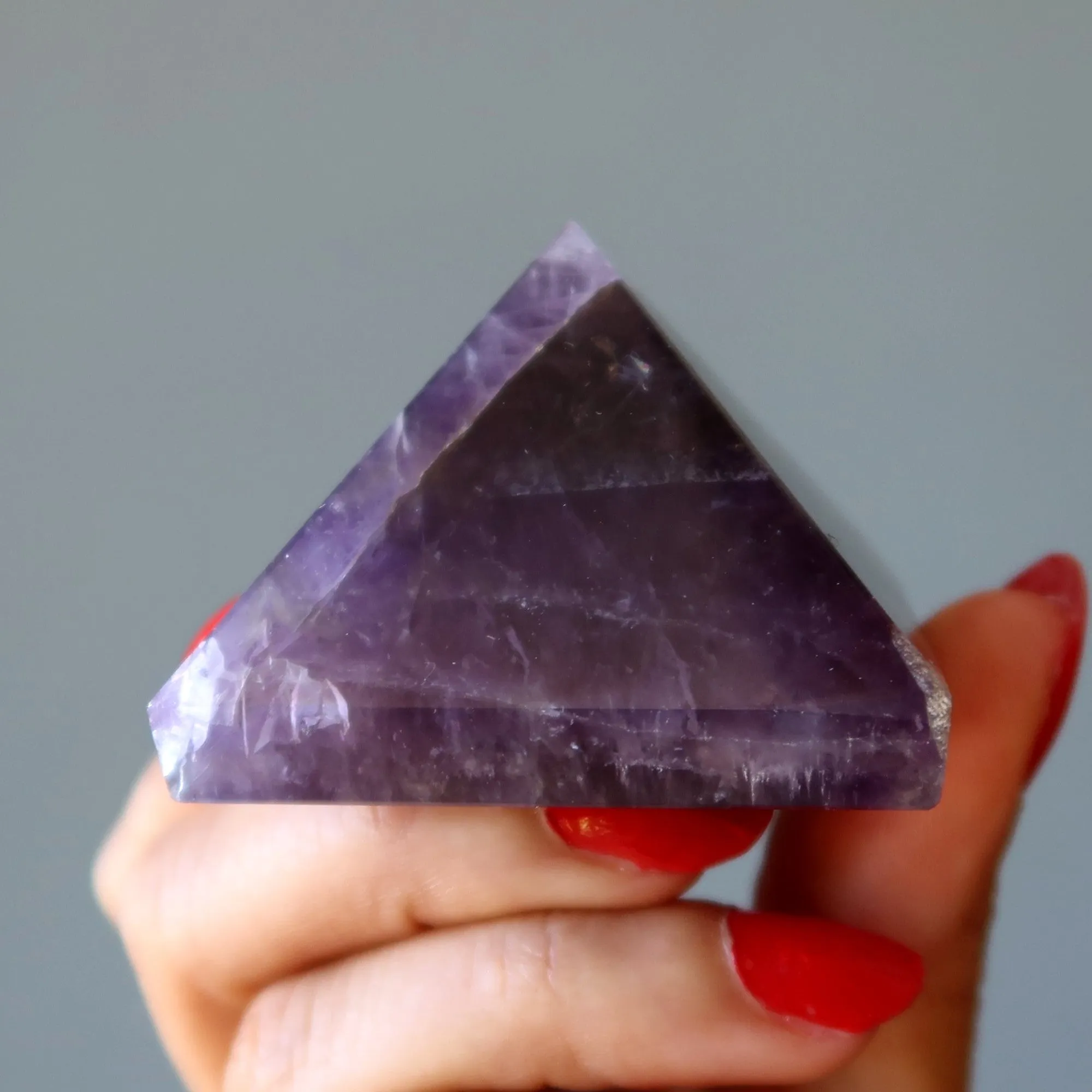 Amethyst Pyramid Spiritual Antenna Stone