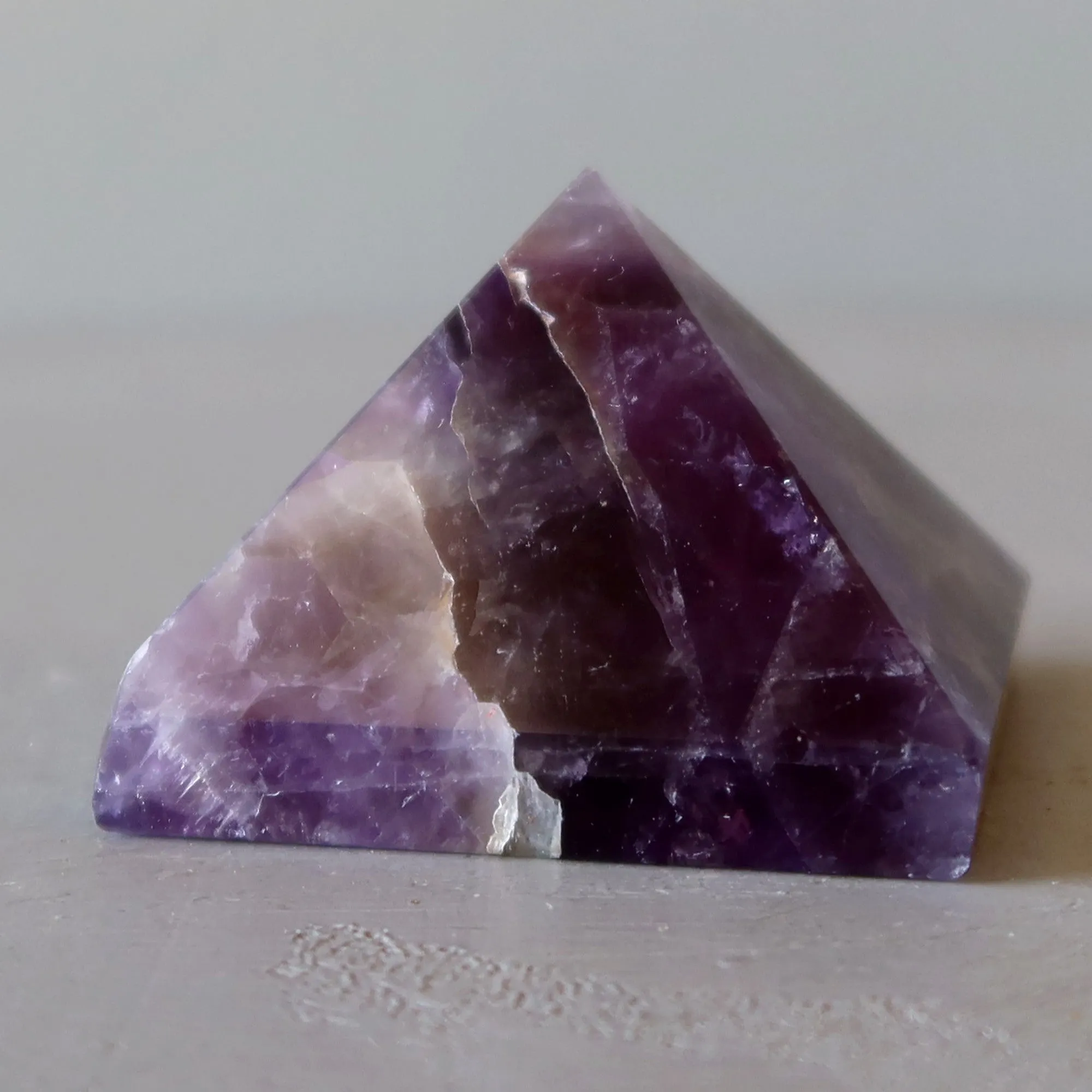 Amethyst Pyramid Spiritual Antenna Stone