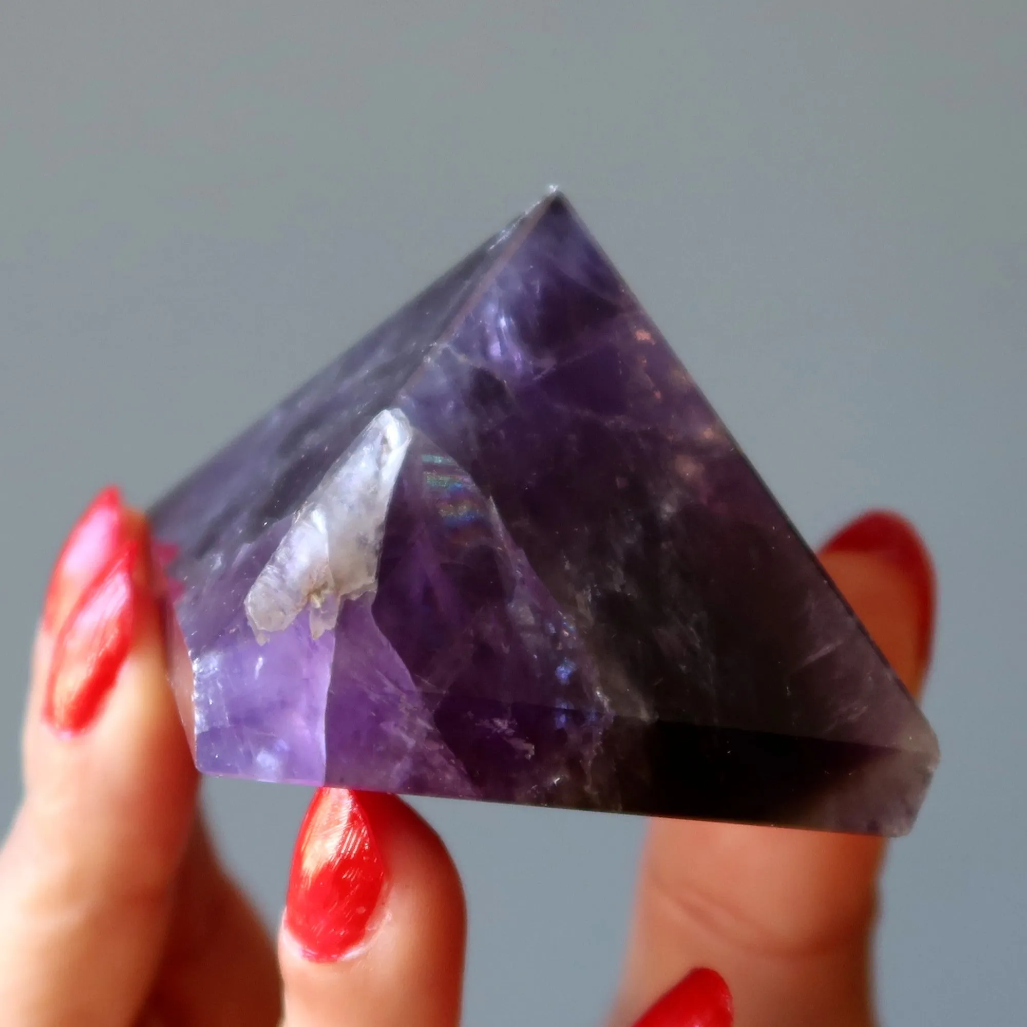 Amethyst Pyramid Spiritual Antenna Stone