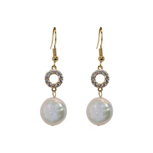 Baroque Coin Pearl Earrings