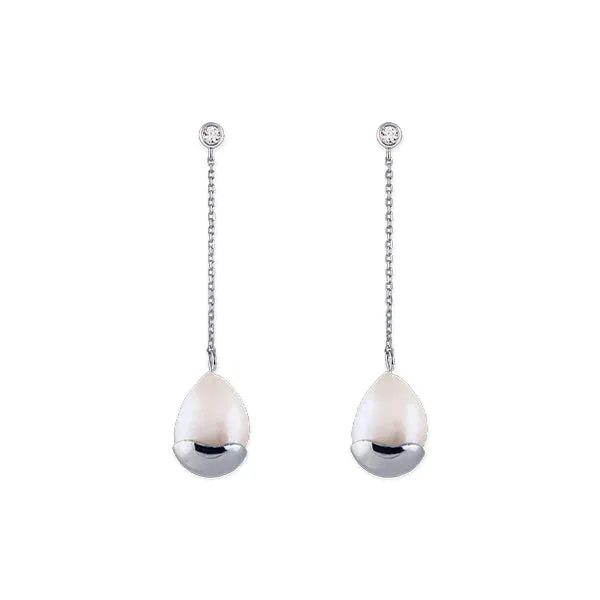 Bianc Marine Silver Earrings