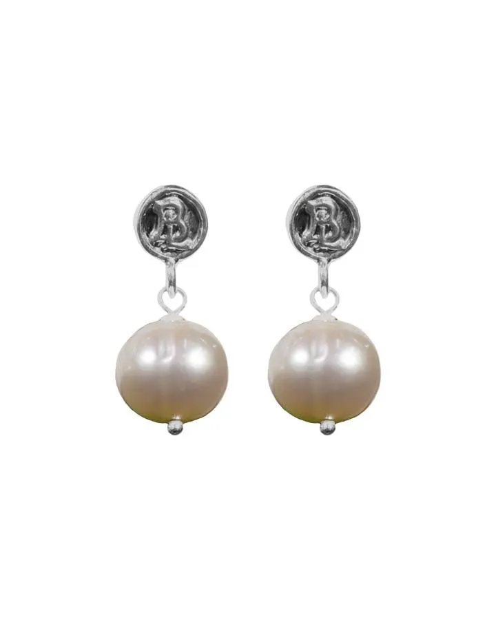 Bloodline Design Pearl Drop Earrings