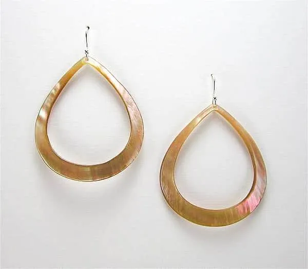 Carved Droplet Earrings