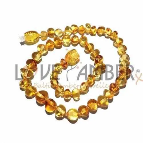 Child Honeypot Polished Honey Baltic Amber Necklace