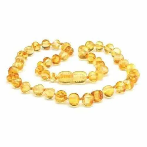 Child Honeypot Polished Honey Baltic Amber Necklace