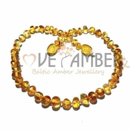 Child Honeypot Polished Honey Baltic Amber Necklace