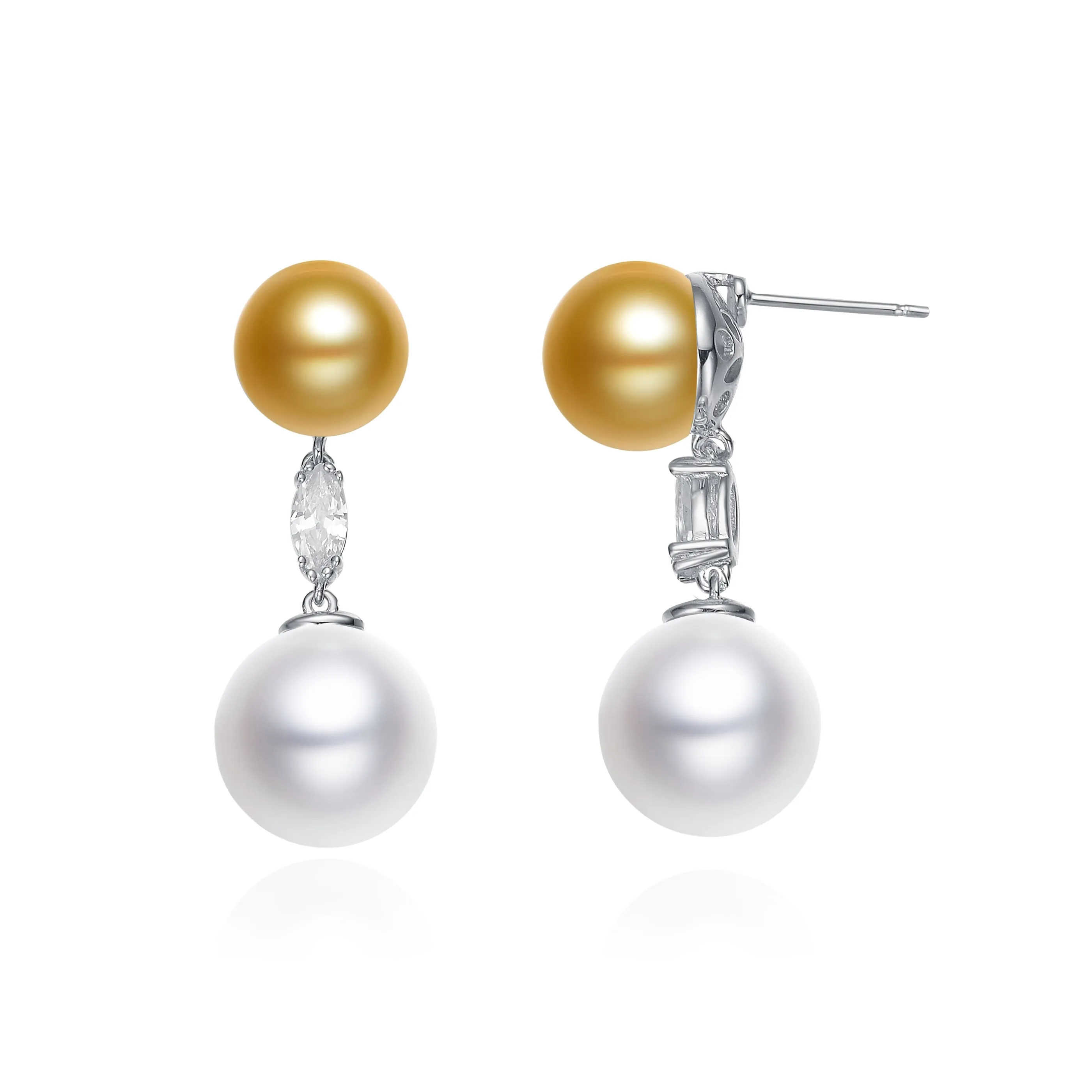 Clarisse Double Pearl Drop Last Pair Earrings