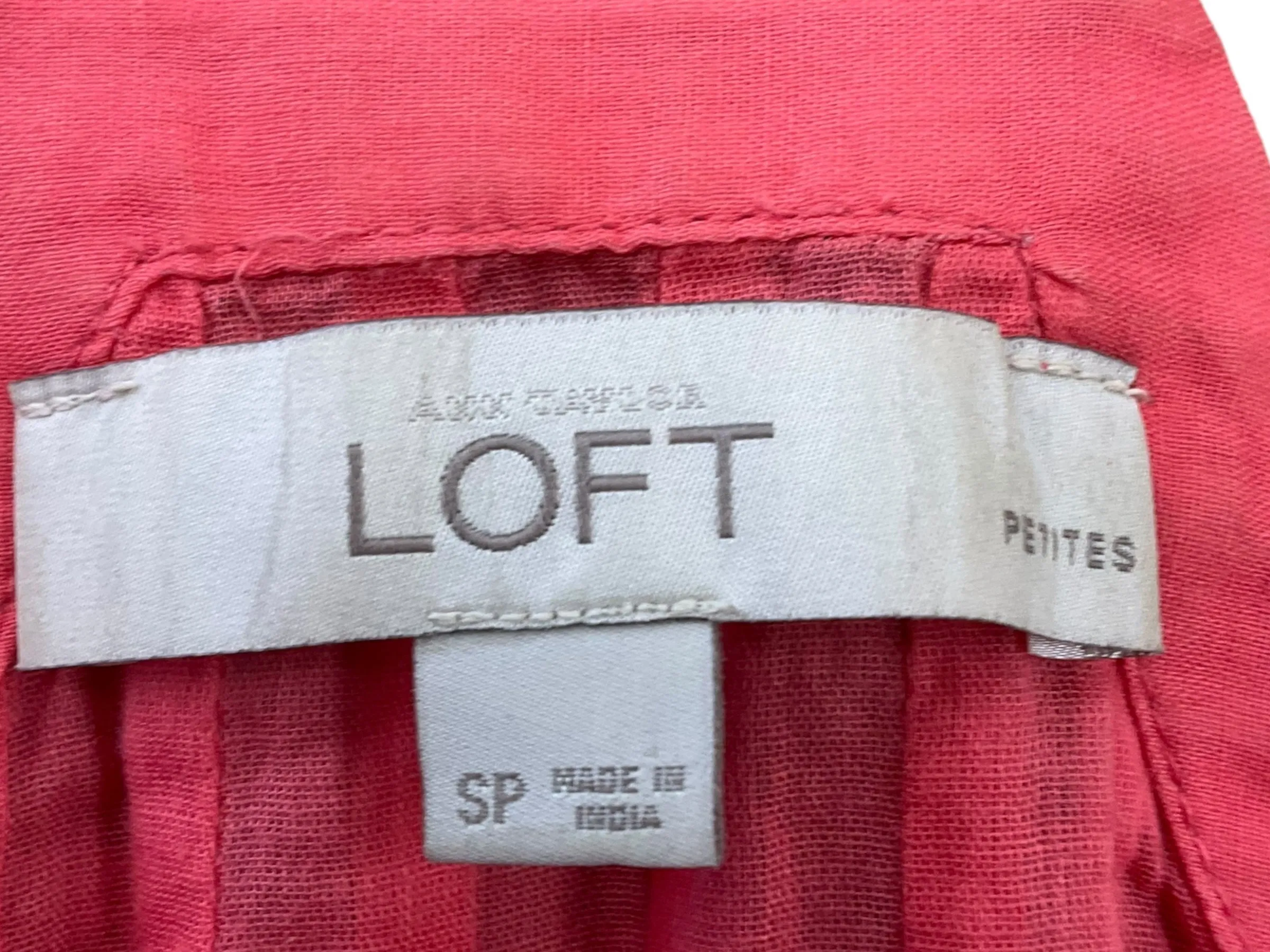 Coral Top Sleeveless Loft, Size S