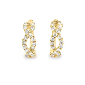 Diamond Twist Hugger Earring