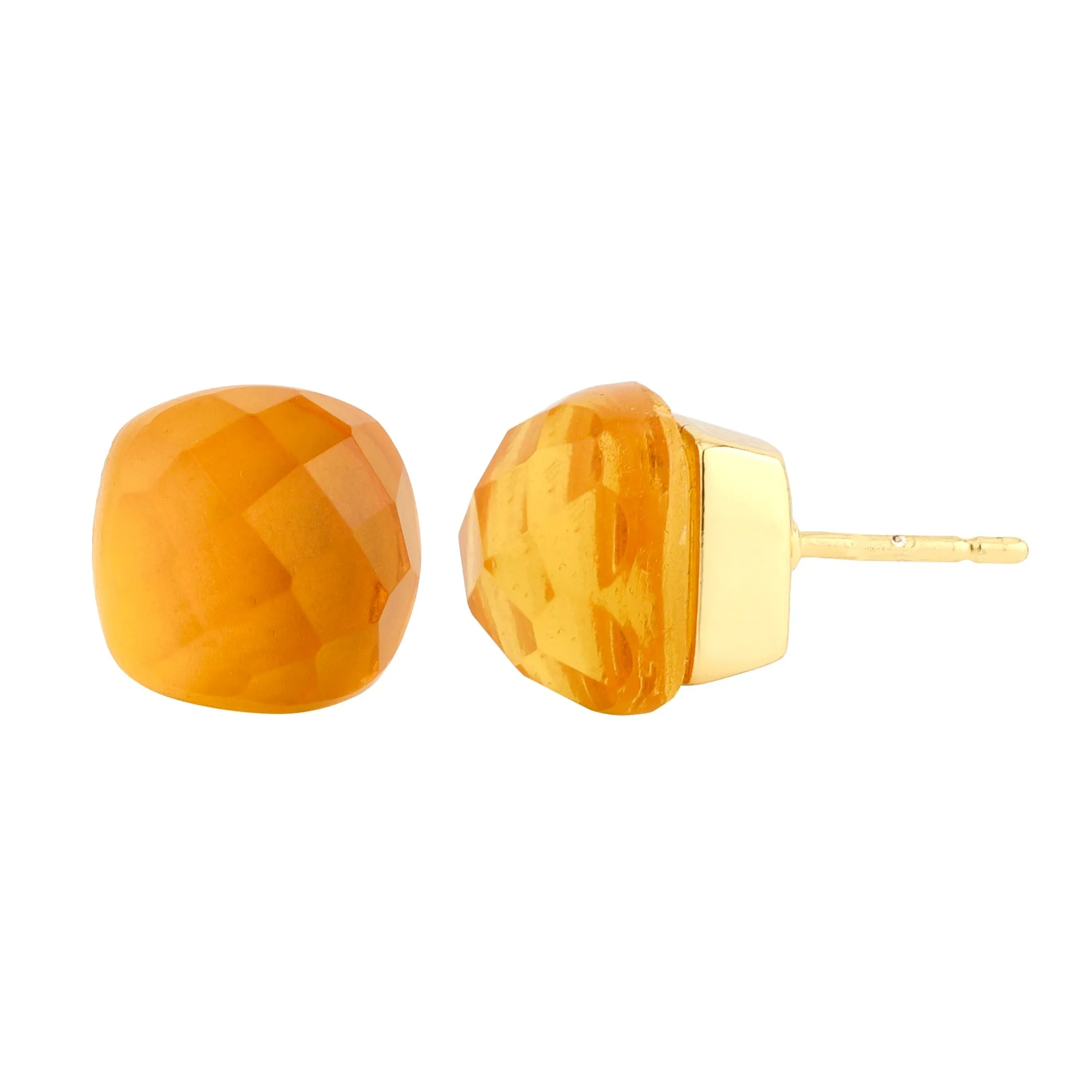 Earrings - Citrine Naked Stud