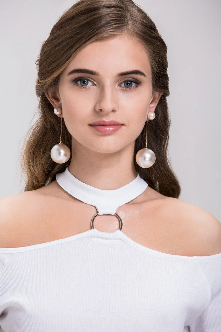 Fatima Almomen - Pearl Drop Earrings