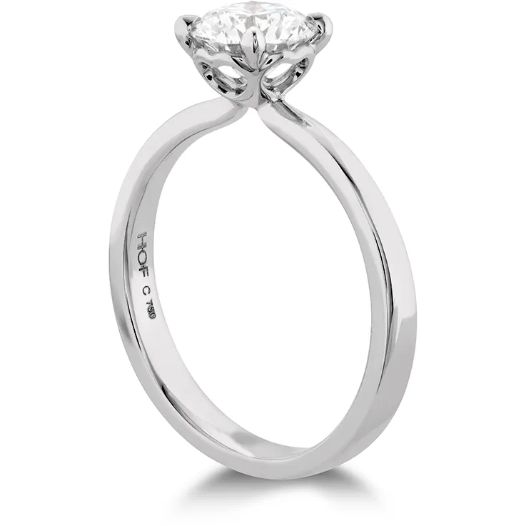 Hearts on Fire Platinum HOF Signature Solitaire Engagement Setting