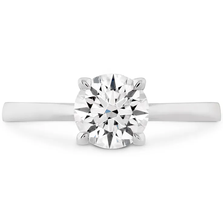 Hearts on Fire Platinum HOF Signature Solitaire Engagement Setting