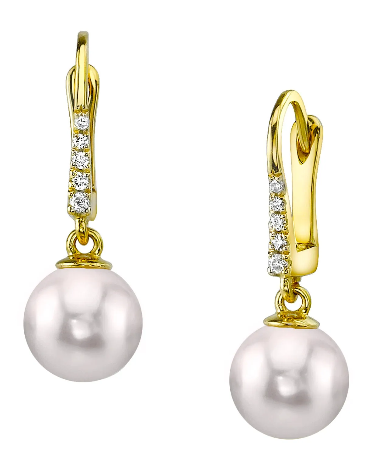 Japanese Akoya Pearl & Diamond Equinox Earrings