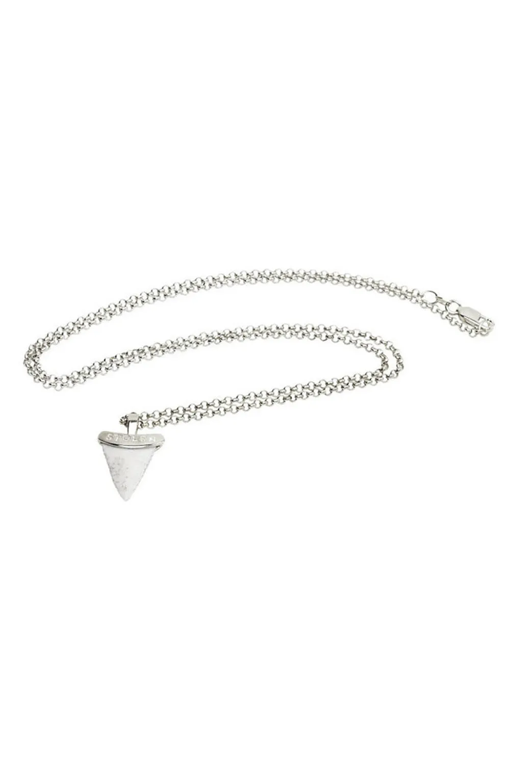 Jaws Necklace - Silver/Marble