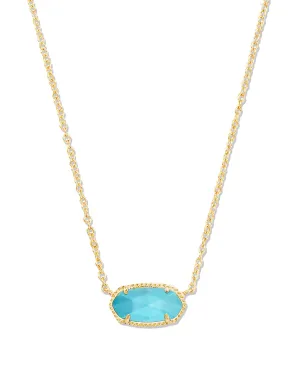 Kendra Scott Elisa Gold Pendant Necklace in Turquoise Magnesite