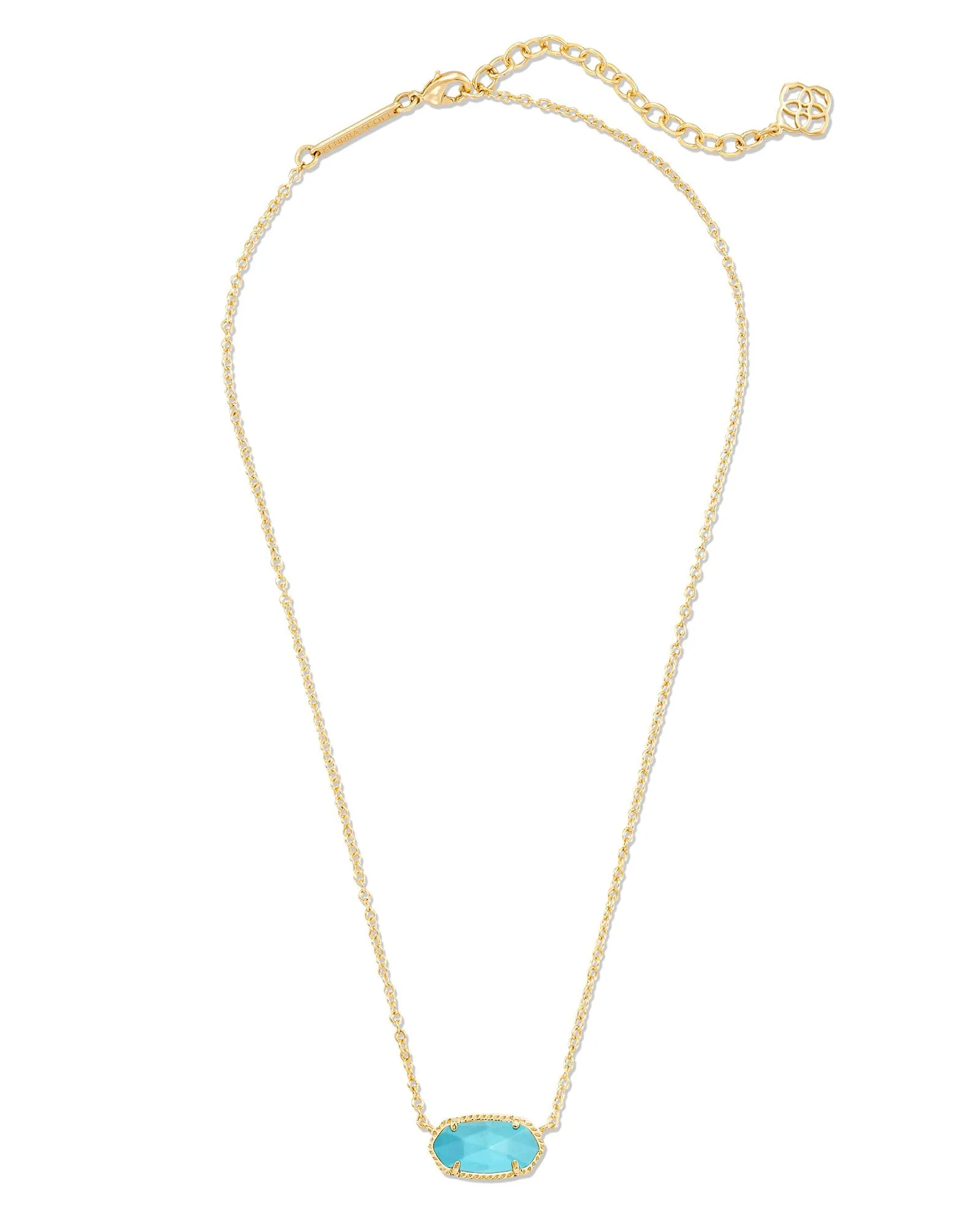 Kendra Scott Elisa Gold Pendant Necklace in Turquoise Magnesite