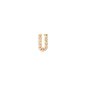 LETTER PAVE STUD - U