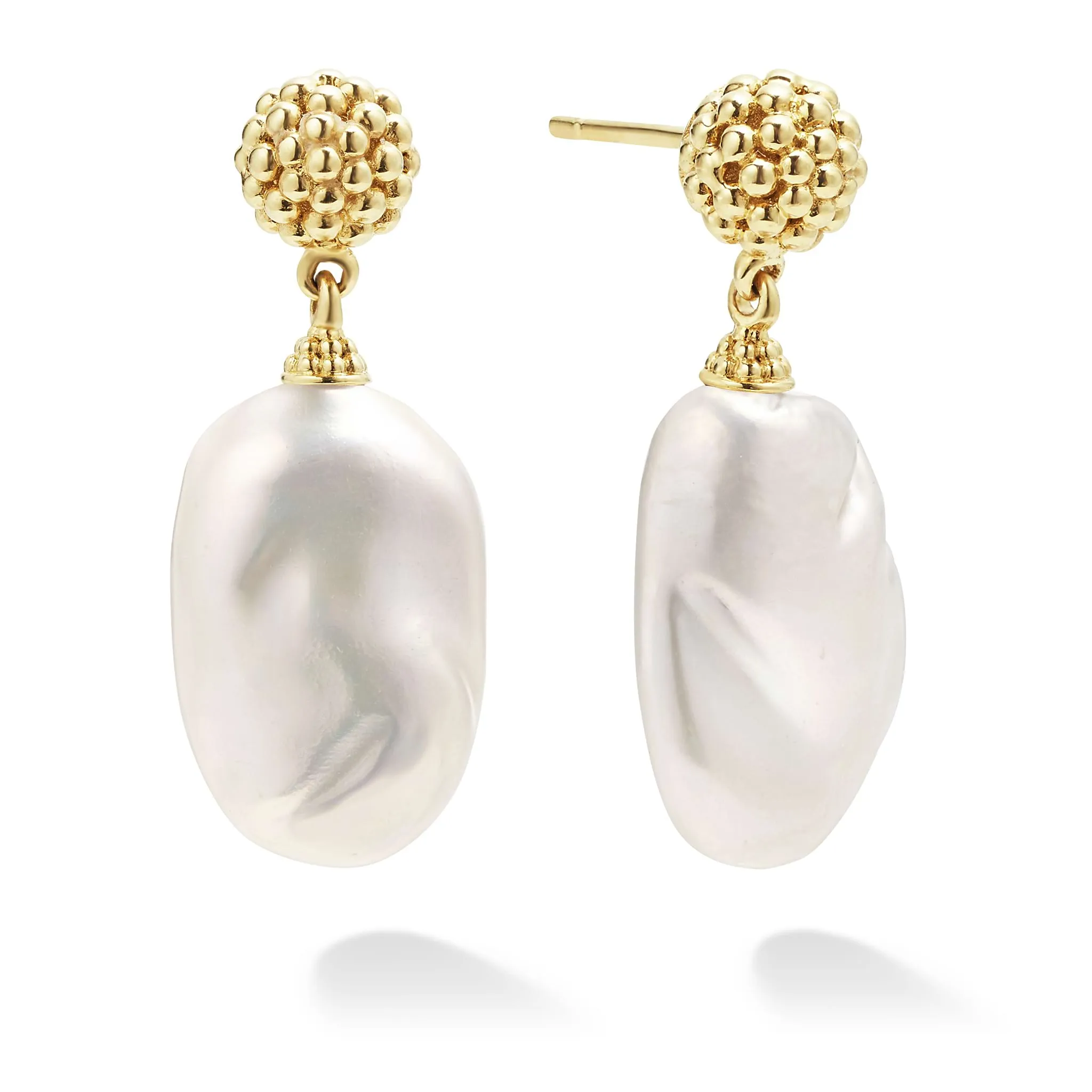 Luna Baroque Pearl Drop Earrings