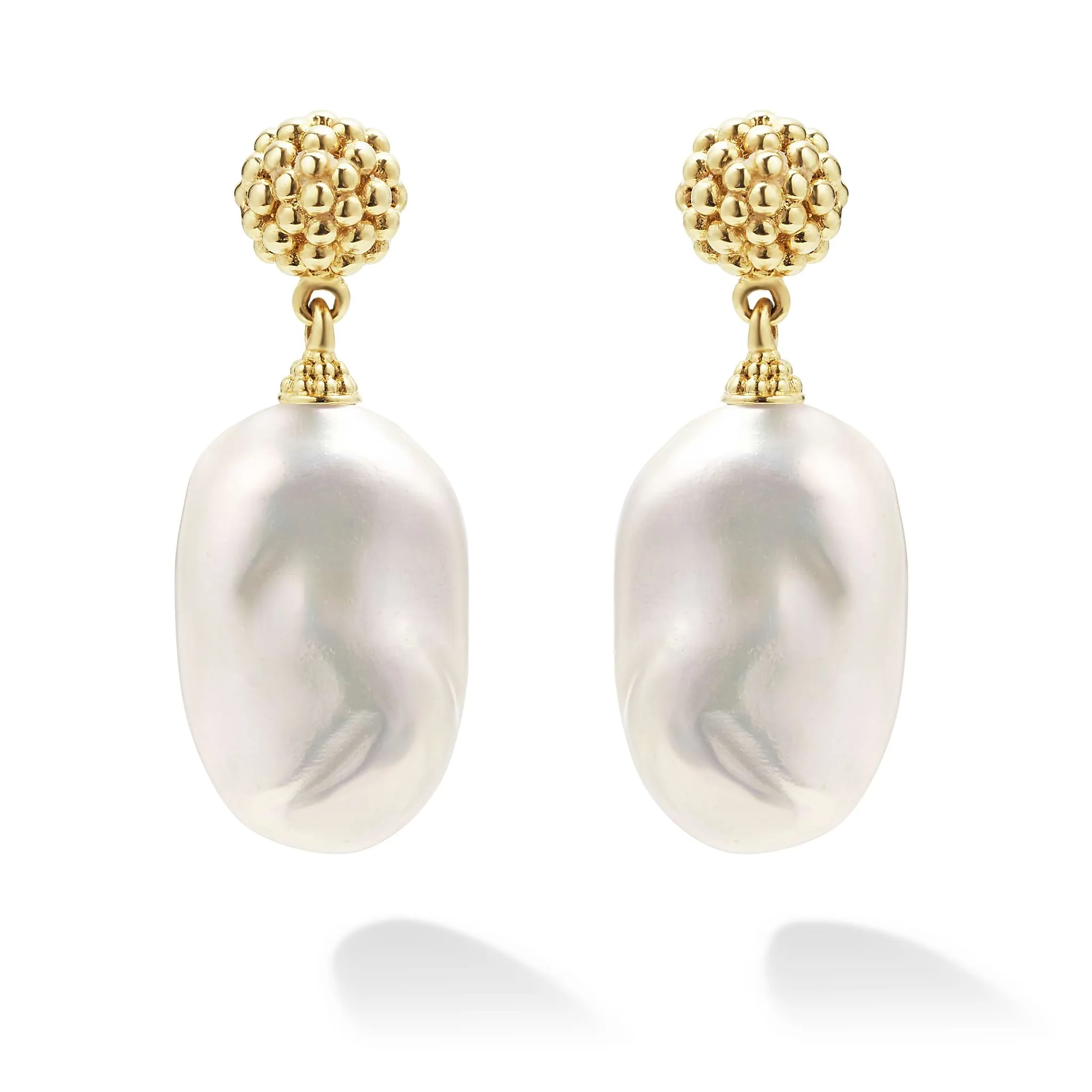 Luna Baroque Pearl Drop Earrings