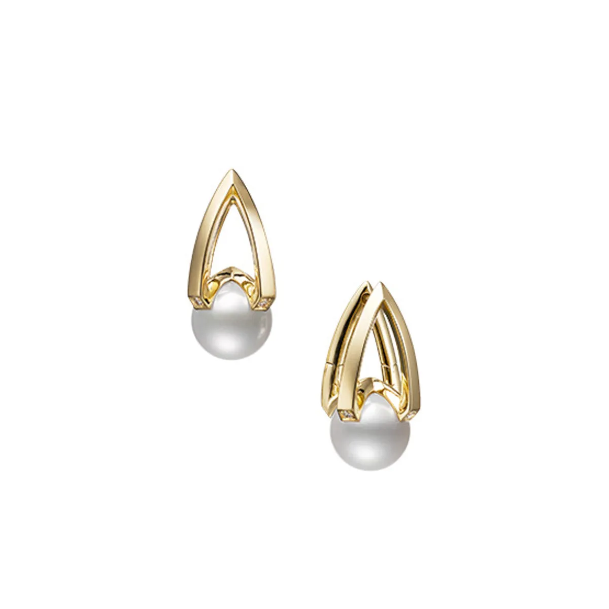 M Collection Akoya Cultured Pearl Earrings