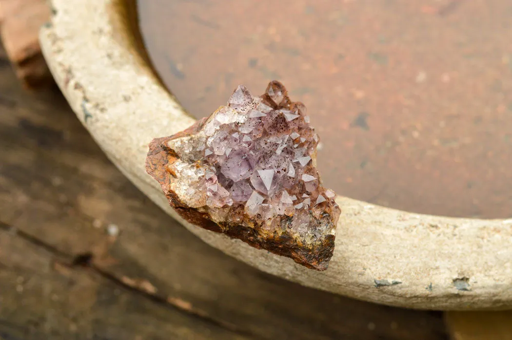 Natural Amethyst & Basalt Geode Specimens x 12 From Zululand, South Africa