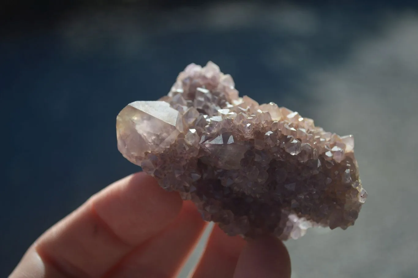 Natural Mixed Selection Of Spirit Amethyst Clusters x 12 From Boekenhouthoek, South Africa