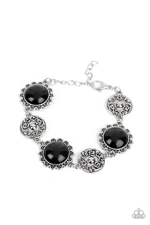 Paparazzi Bracelet ~ Positively Poppy - Black