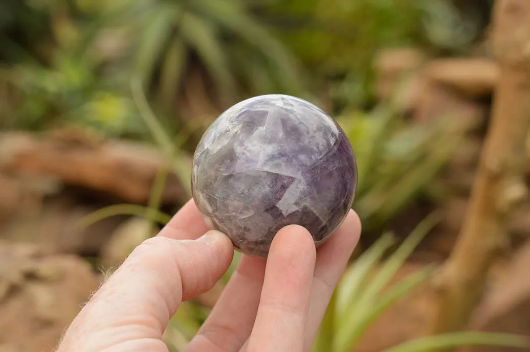 Polished Dream Amethyst Spheres x 3 From Madagascar