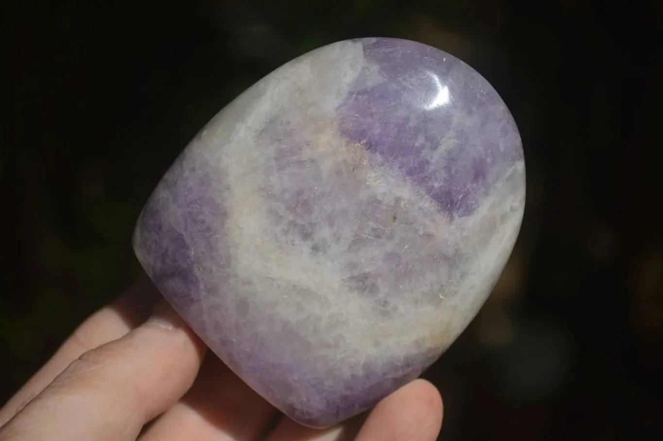 Polished Dream Amethyst Standing Free Forms x 3 From Madagascar