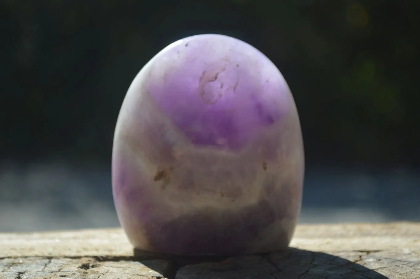 Polished Dream Amethyst Standing Free Forms x 3 From Madagascar