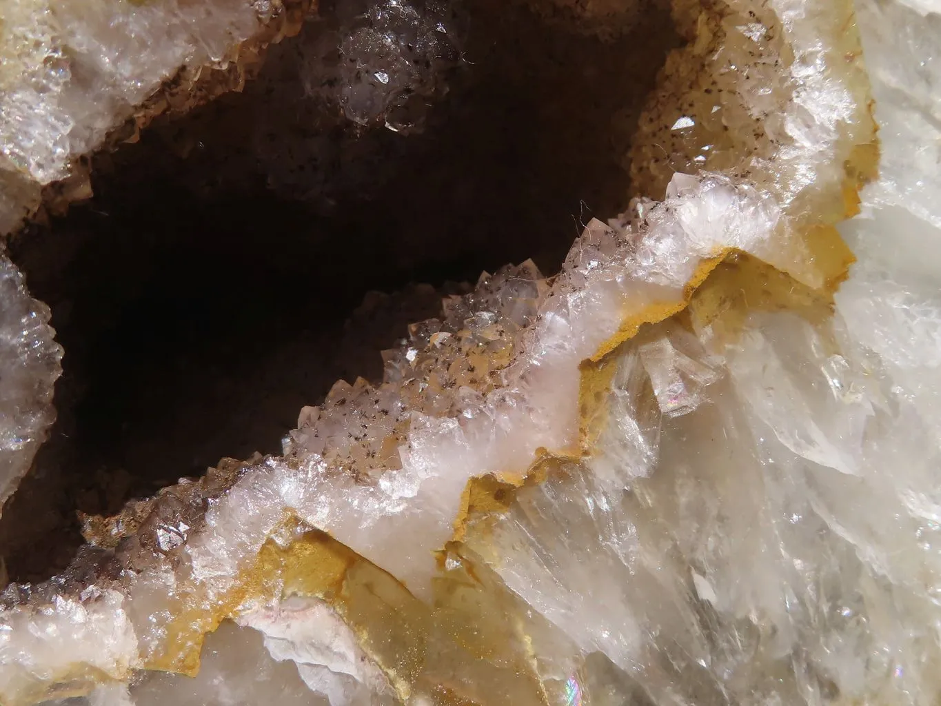 Polished Large Crystal Centred Agate Geode With Carnelian Colouration x 1 From Zululand, South Africa