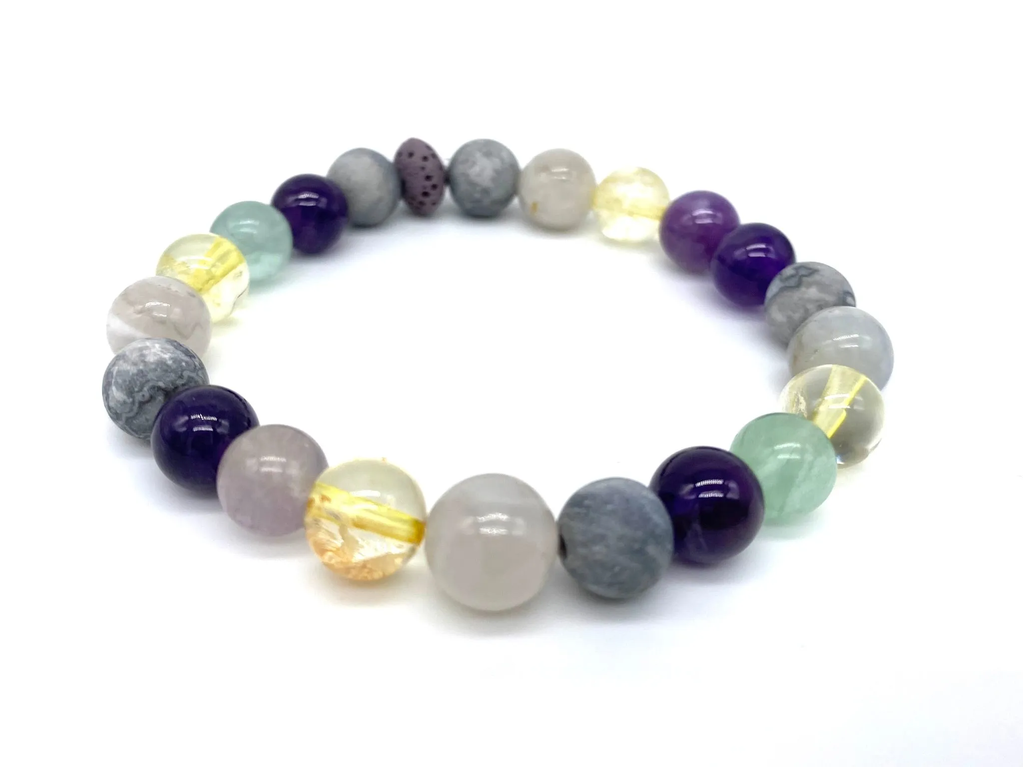 Positivity Crystal Beaded Bracelet - Aromatherapy Bracelet