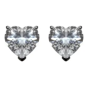 Presley Heart Cut Stud Earrings – 10mm | 2.5ct