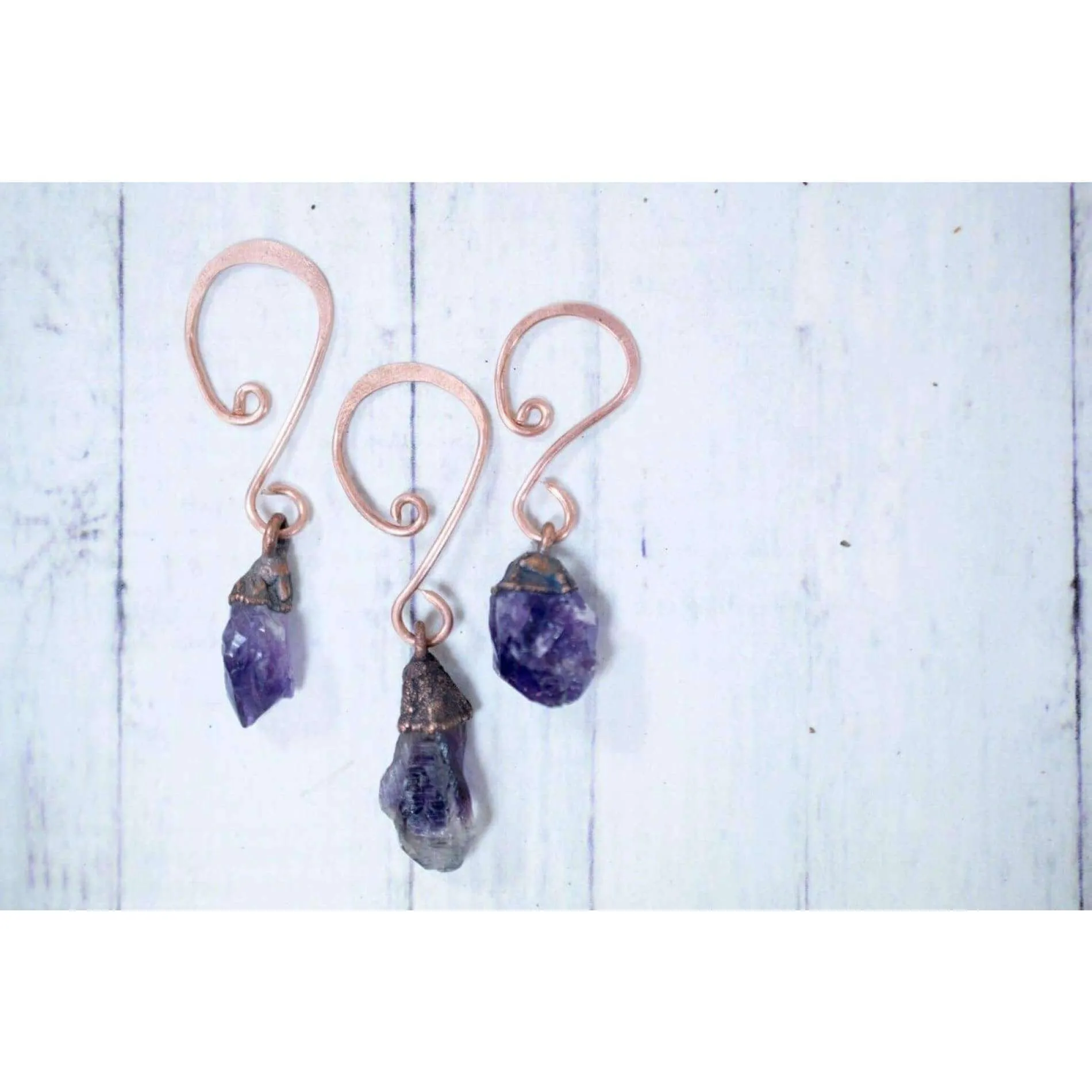 Raw crystal ornament | Amethyst crystal ornament