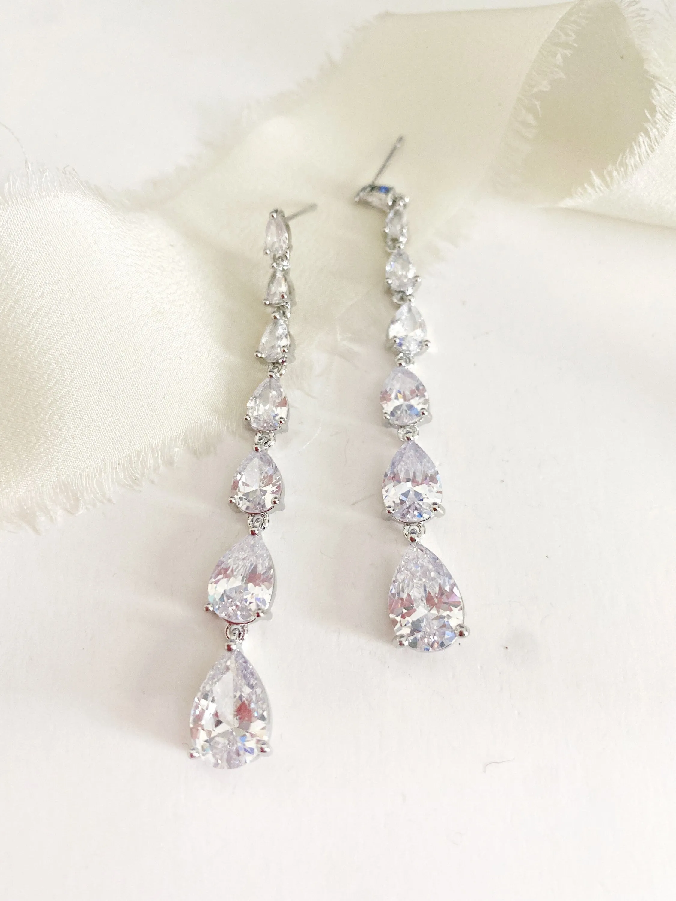 Reya Long Drop Earrings