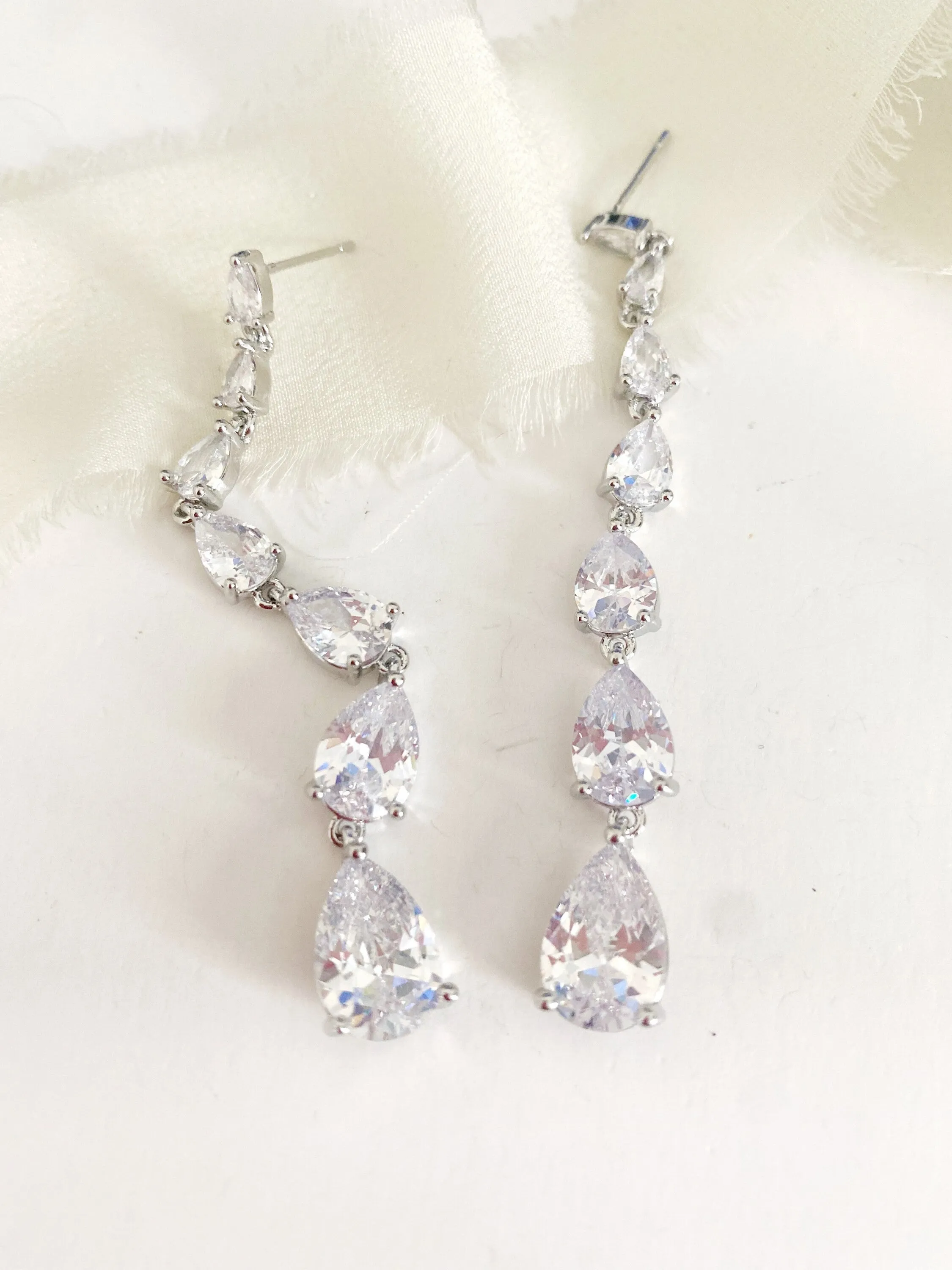 Reya Long Drop Earrings