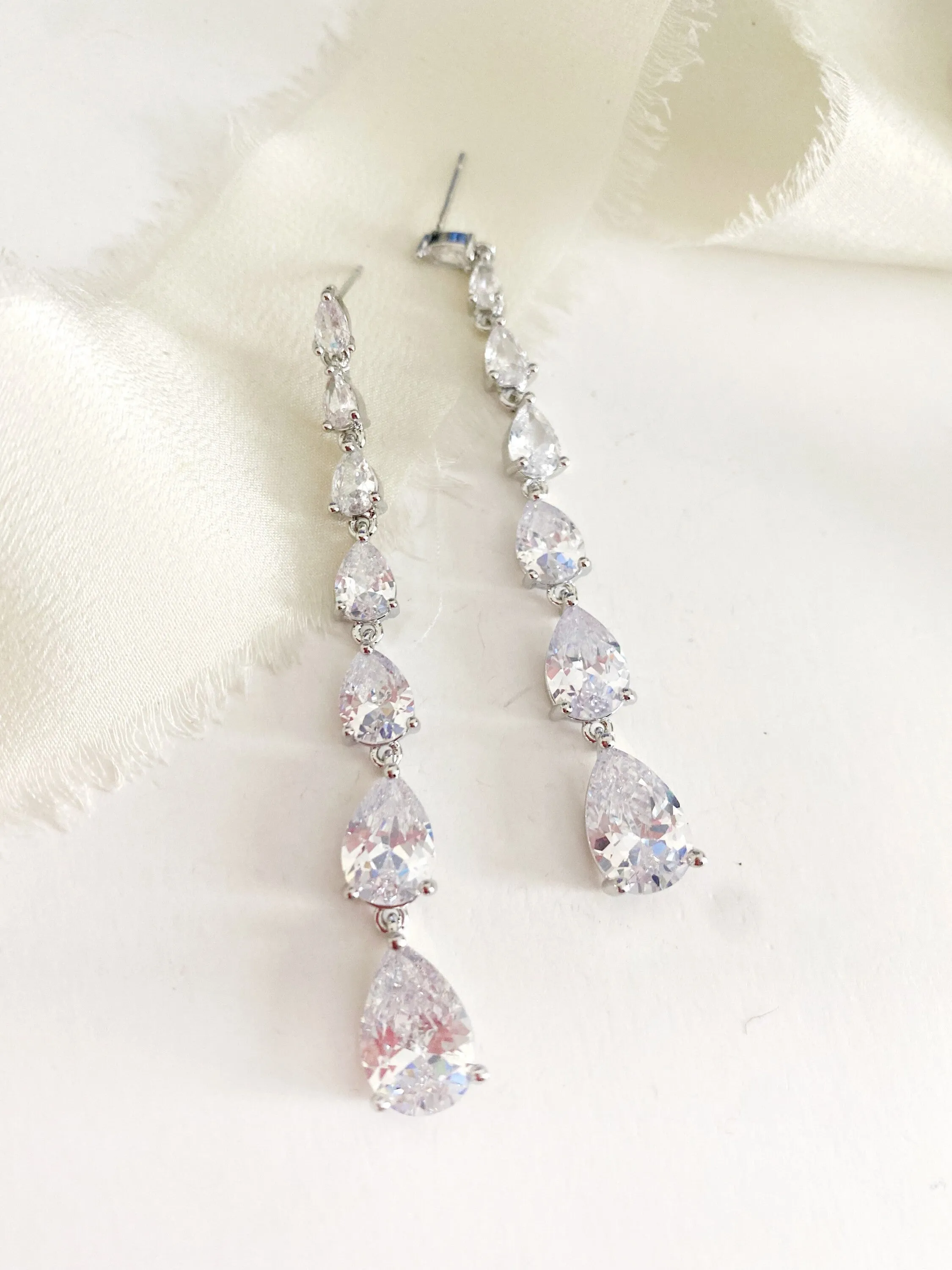 Reya Long Drop Earrings