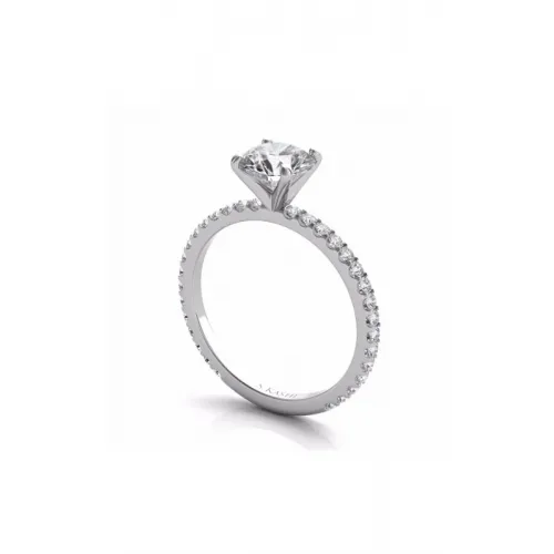 S Kashi & Sons Side Stone - Prong Set Engagement Ring EN7285WG