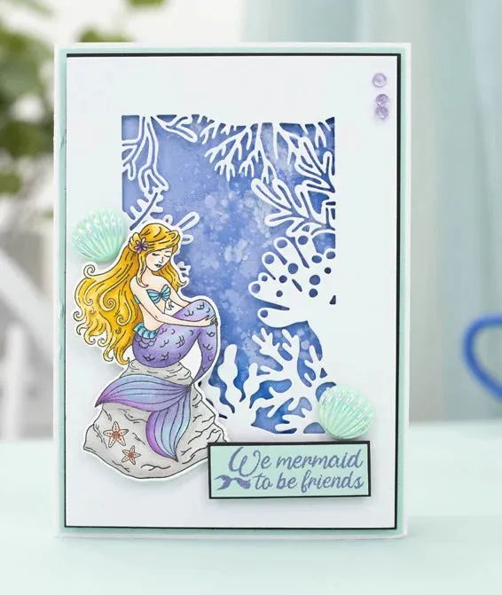 Sara Signature Enchanted Ocean Metal Die Hidden Within The Sea - Create A Card