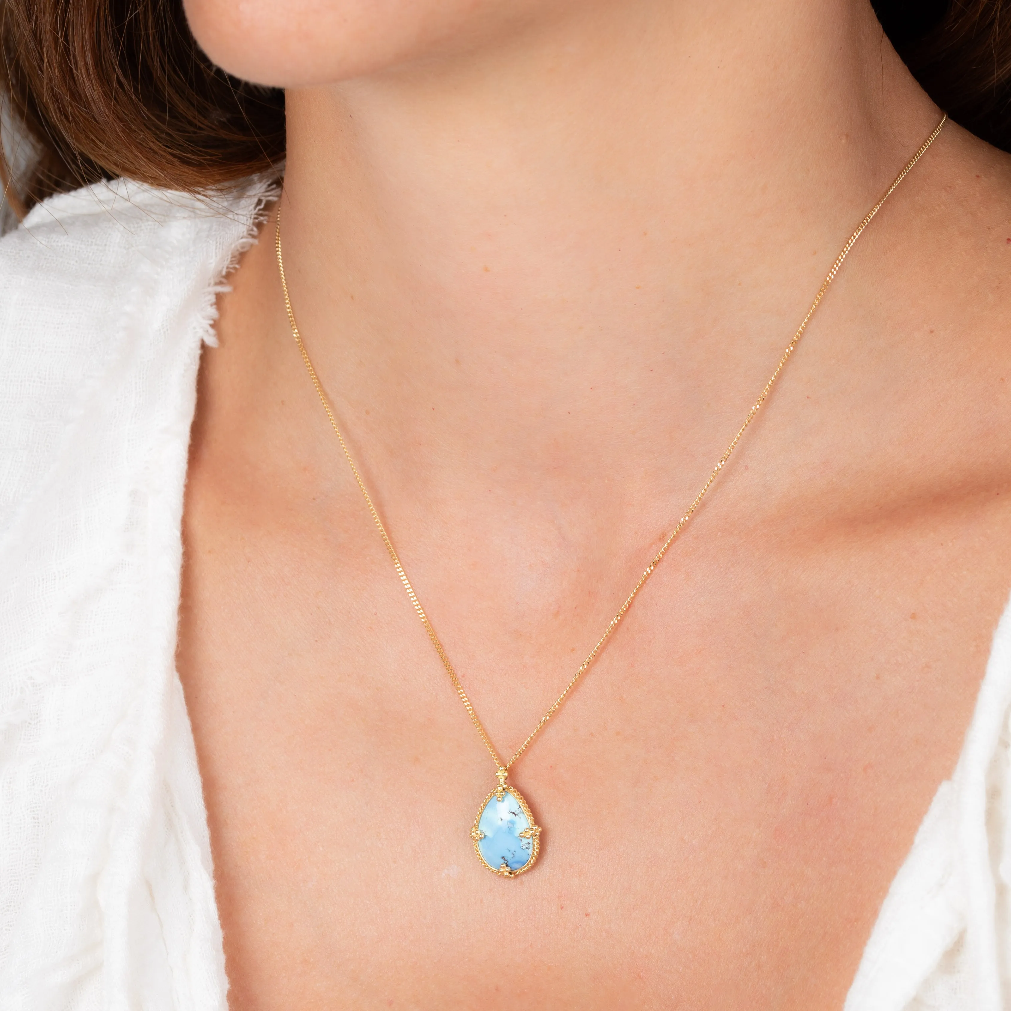 Sky Blue Turquoise Necklace